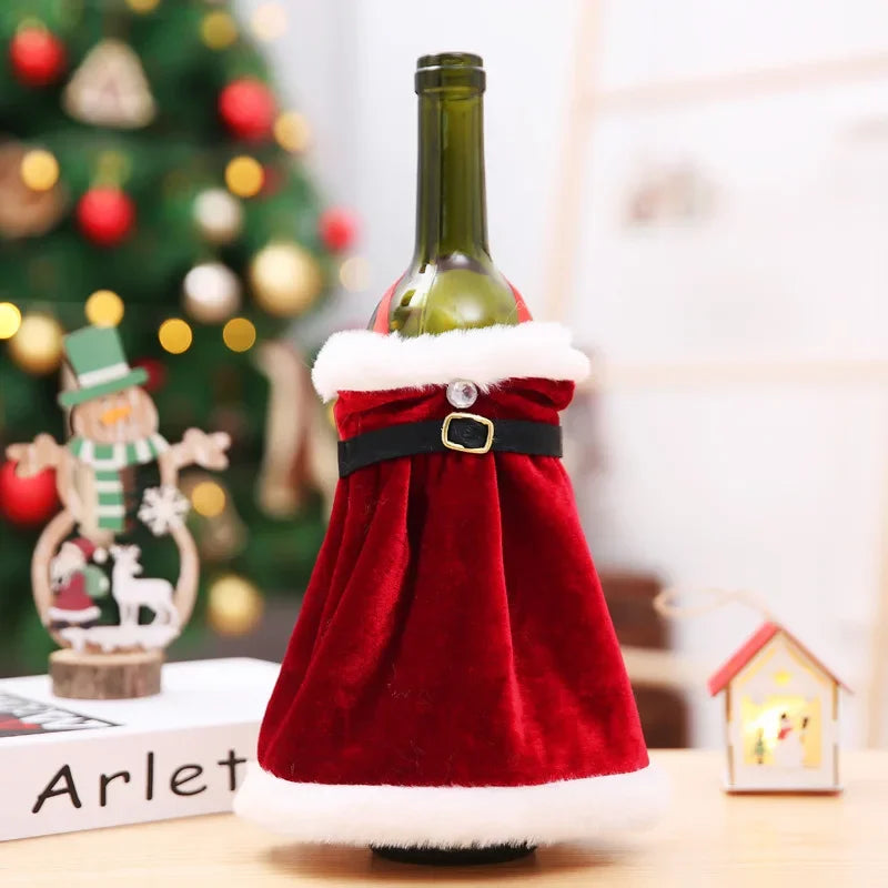 Christmas Wine Bottle Covers