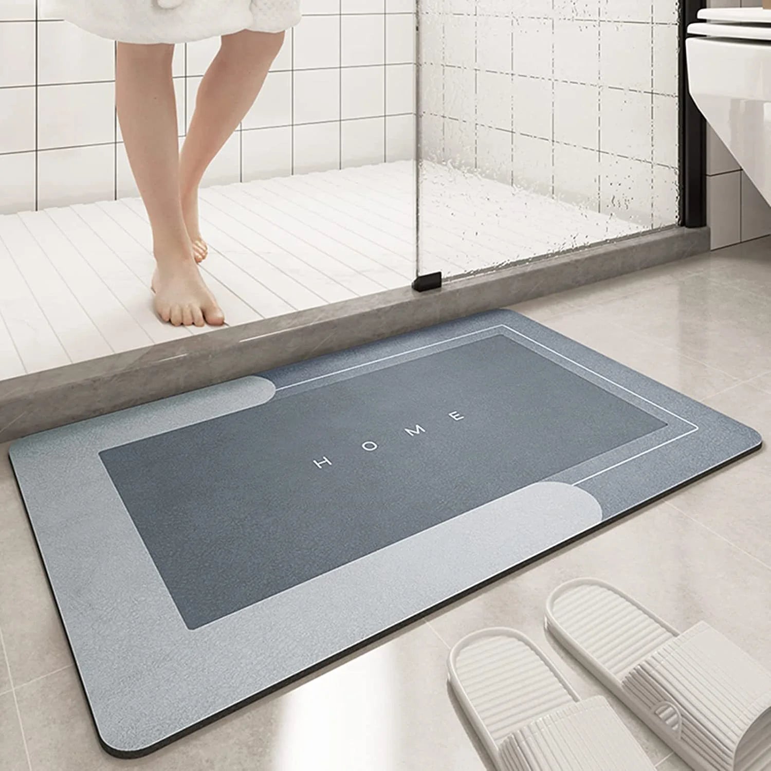 Blue Soft Diatom Bath Mat